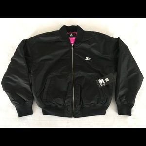 Starter Black Label Lace-Up Bomber Jacket - Wmns M